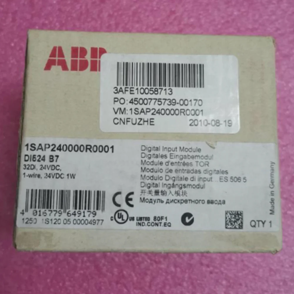 

Новый ABB 1SAP240000R0001 DI524 AC 500 Series PLC I/O Модуль