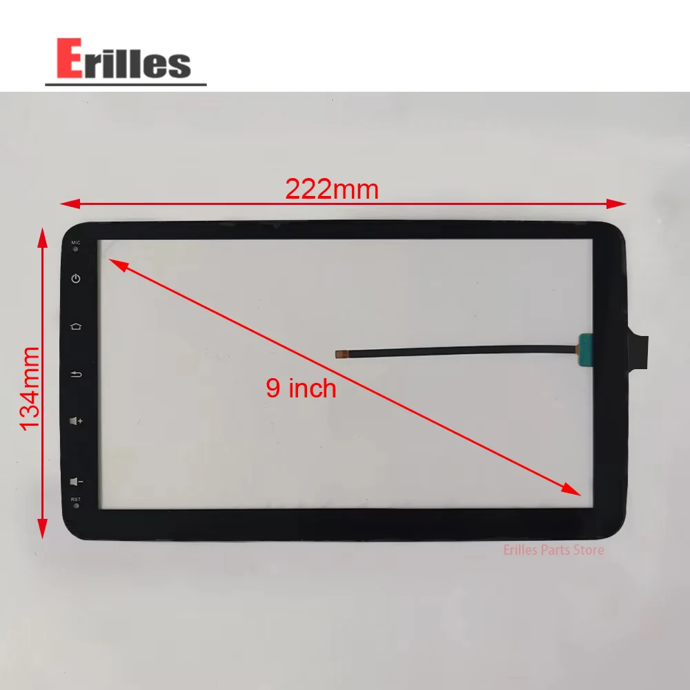 새로운 9 10.2 인치 6pin GT911 터치 패널 디지타이저 화면 2008GT911FPC ZP2419-101 XY-PG9020-FPC 자동차 DVD GPS 네비게이션