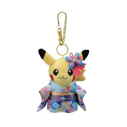 Pokemon Center Plush Toys Dolls Japanese Kimono Pikachu Cross-dressing Keychain Pendant Kawaii фигурка funko pop animation one piece luffy in kimono 54460