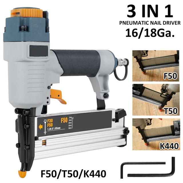 Pierce 15 Gauge Professional Hardwood Finish Nailer - Drive 2-1/2 in. Nails  Thru Solid Oak, Fires 1-1/4 in. to 2-1/2 in. Long Nails, Tool-less Depth  Adjustment, Trigger Single Fire and Bump Fire - Amazon.com