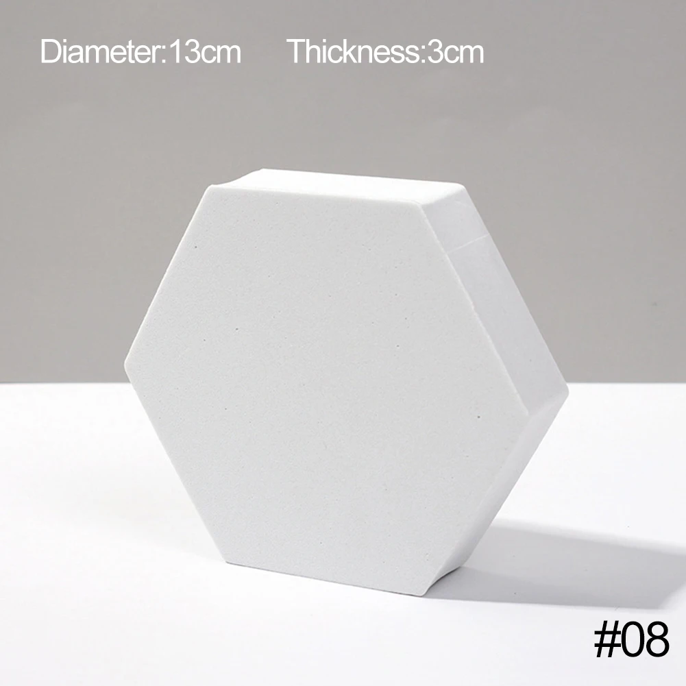 White Geometric Foam Photography Props - Three-Dimensional Cube Backdrop