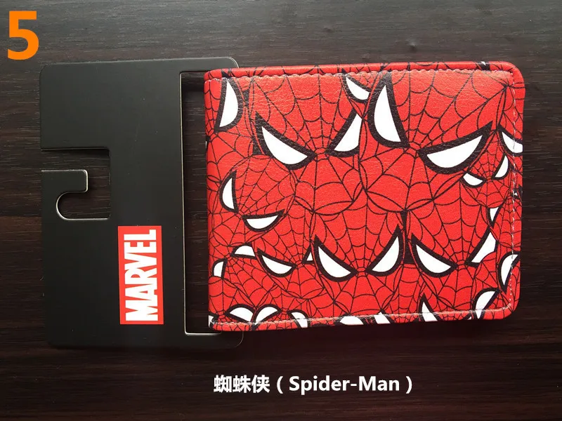 thumbnail image 1 of Cartera de dibujos animados de Spiderman, monedero corto de PVC con bolsillo para monedas, juguetes de regalo, 41 tipos, 1 of 5
