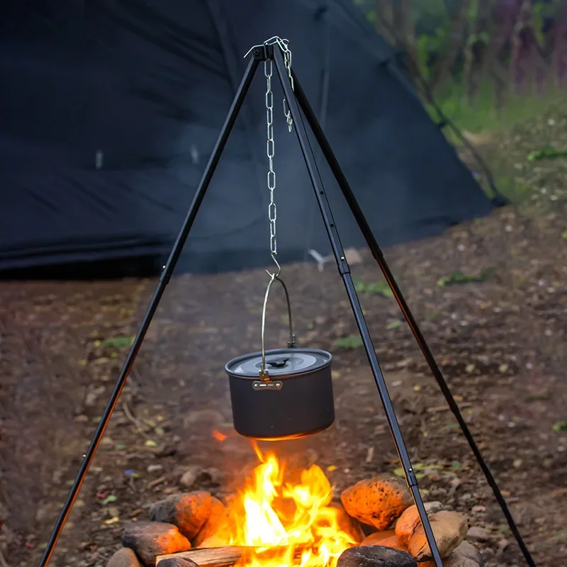 Campfire Outdoor Cookware Campfire Cooking Tripod Setting Camping
