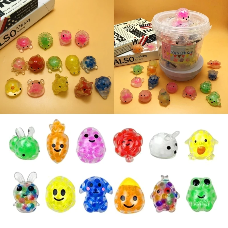 

Hand Squeeze Squishie Animal Toy for Decompressing Halloween Soft TPR Sticky Wall Toy Anti-Stress Balls Toy Kids Rewards