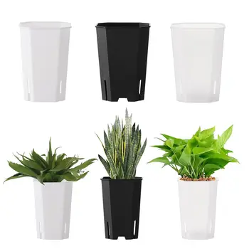 Piante grasse da giardinaggio Vasi quadrati in plastica Piante in vaso Vaso da fiori Vasi Vientiane Apertura laterale