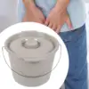 Portable Toilet Bucket Mobile Potty Camping Toilet for RV Indoor Living Room 1