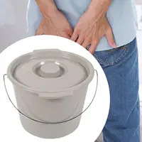Portable Toilet Bucket Mobile Potty Camping Toilet for RV Indoor Living Room 1