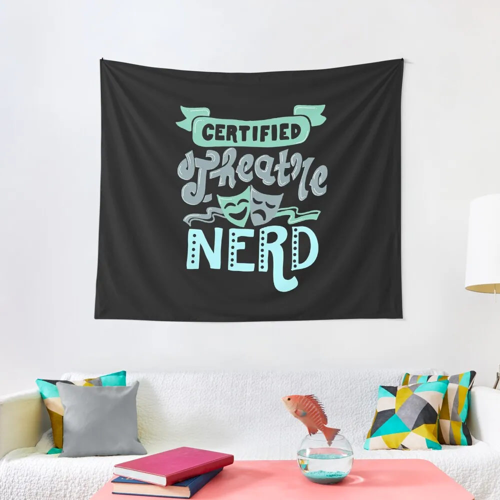 

Certified Theatre Nerd Tapestry Carpet On The Wall Room Decorating Aesthetic Tapestry