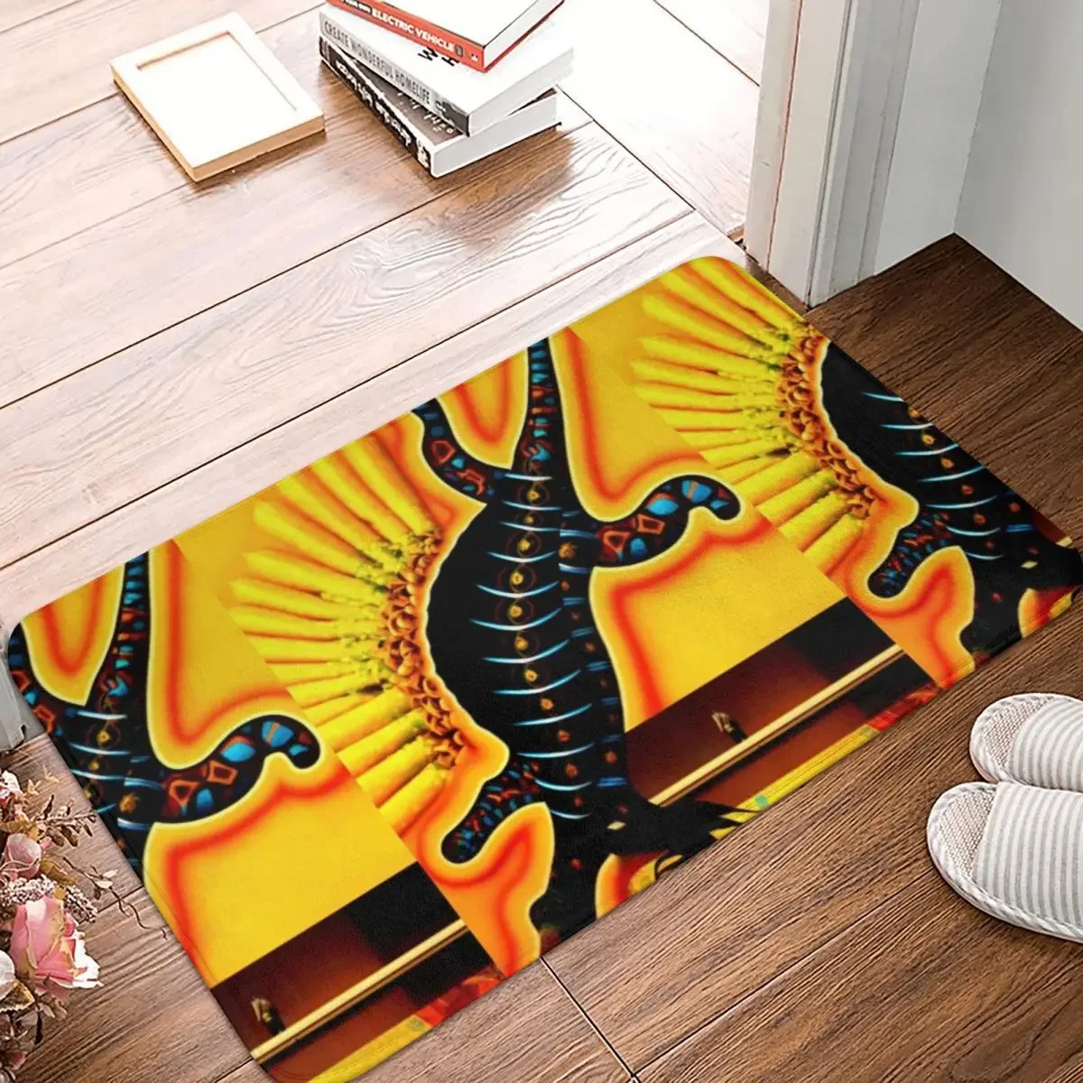 

Australian Aboriginal Art Doormat Rug Carpet Mat Footpad Polyester Non-slip Absorbent Mat Entrance Kitchen Bedroom Balcony