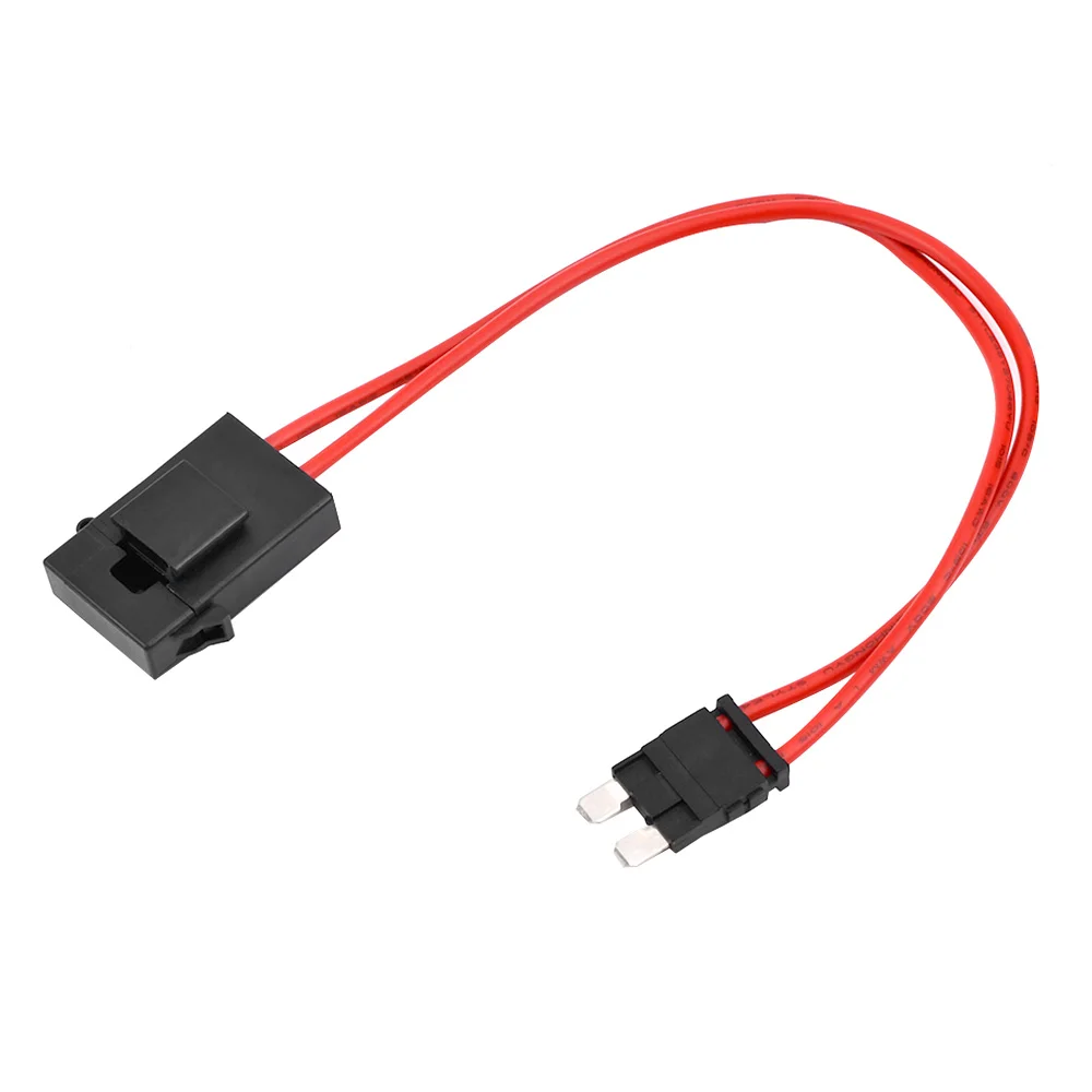 Description Picture 5 of item32V 25A 16 AWG Car Fuse Holder 210mm Mini Small Medium Micro ACC Auto Blade Fuse Box Double Wire Extension Cord With Holder