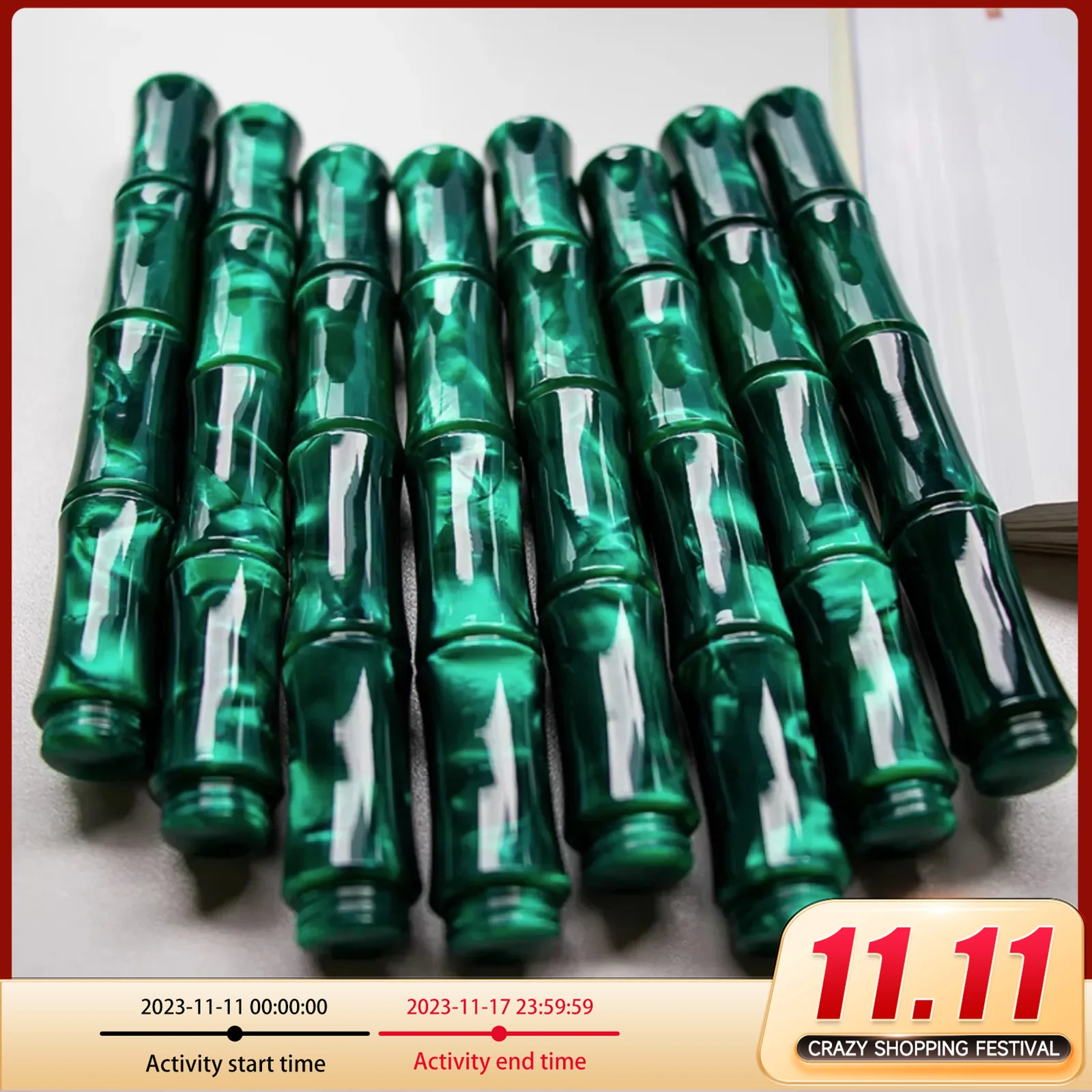 Creative Acrylic Fountain Pen Bamboo Shape Resin High-end Exquisite gifts ink pens for Calligraphy Students Writing supplies new jinhao 82 fountain pen acrylic f 0 5mm nibs school office supplies business writing ink pens peacock blue stone green