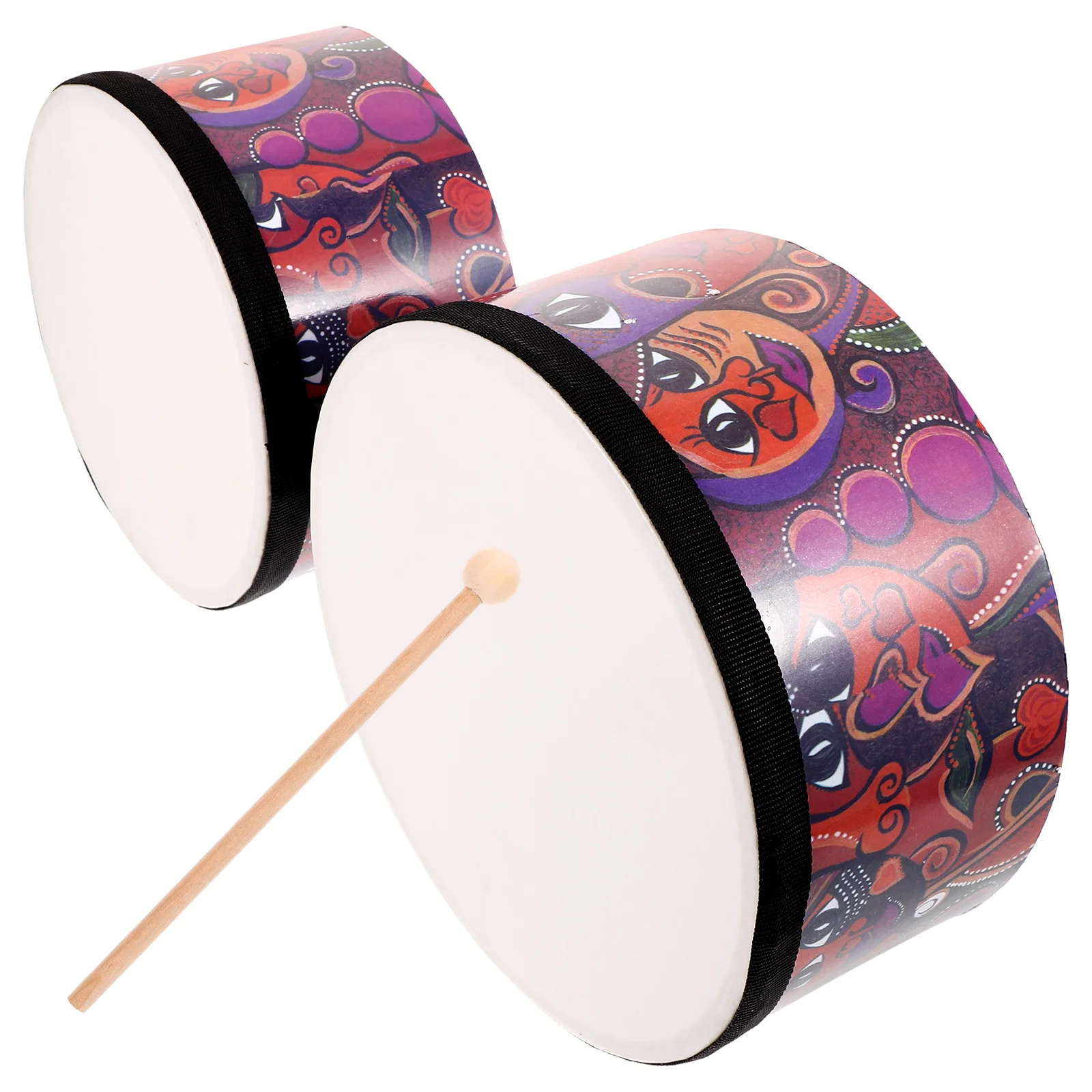 

Percussion Drum Head with Drumsticks Educational Drum with Drumsticks Beginner Children Beginner Drum Set