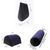PVC Flocking Silicone Pillow Blue+Black Inflatable Inflatable Sex Pillow Triangle Cylinder Wedge Soft Relax Cushion 5