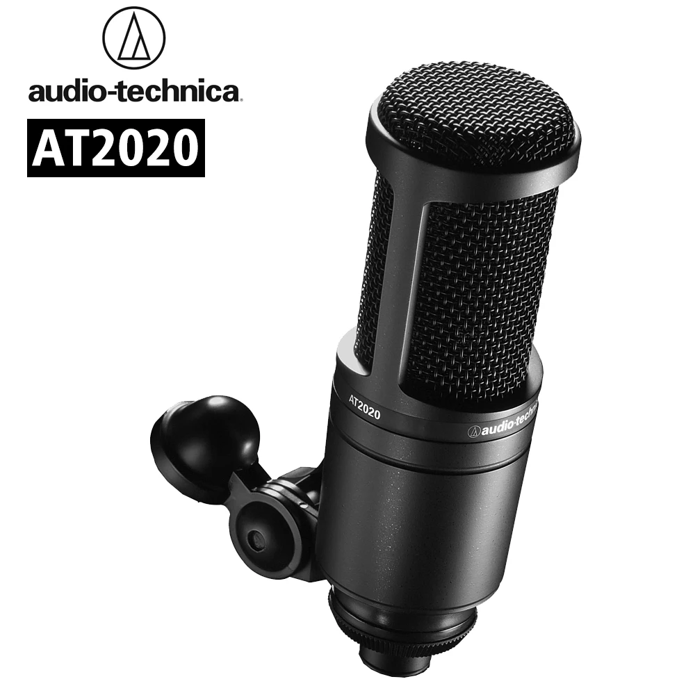 Audio technica at2020 microfone do condensador do cardi ide para