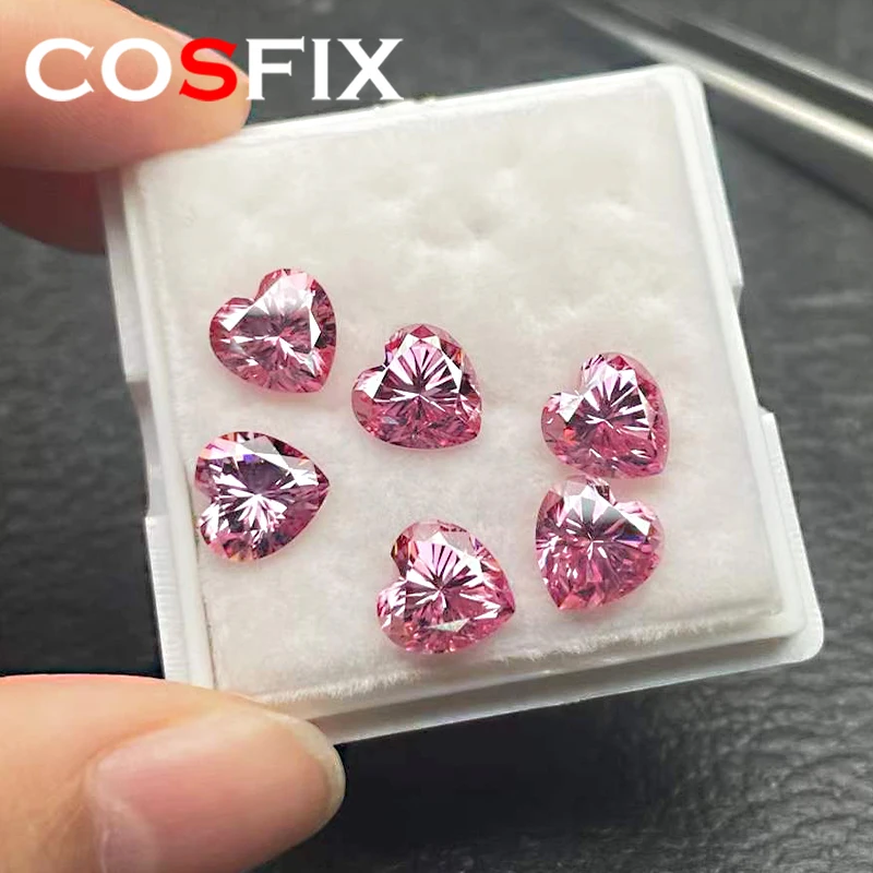 COSFIX Rare Heart Cut Moissanite Loose Stone VVS1 Clarity