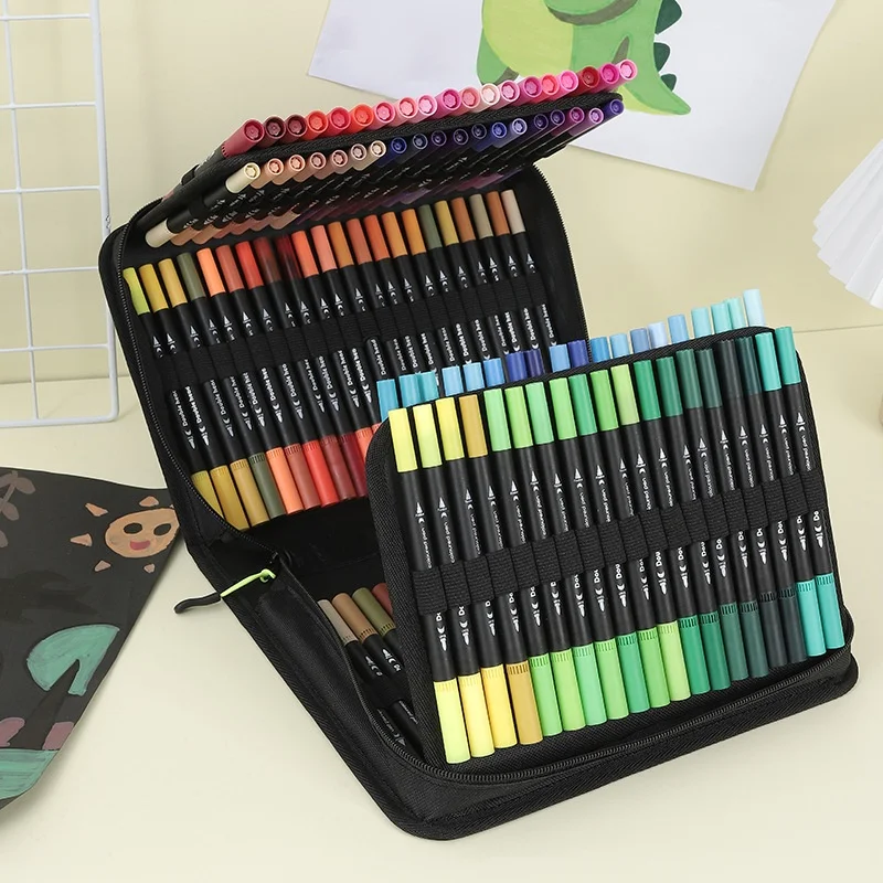 60 color /72 color /100 /120 paintbrush Waterborne soft-head double-head watercolor pen for drawing