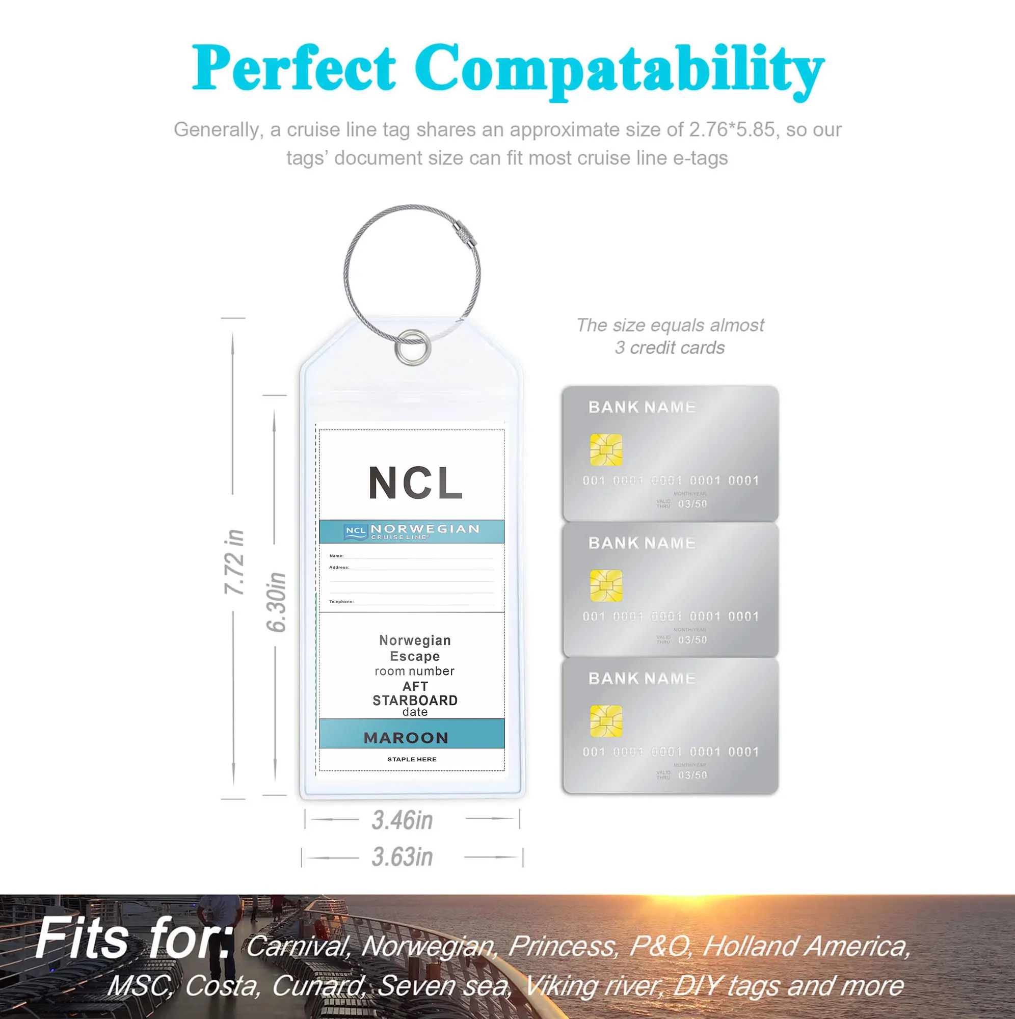 Рисунок 3 - Багажная бирка NCL для норвежского круизного лайнера