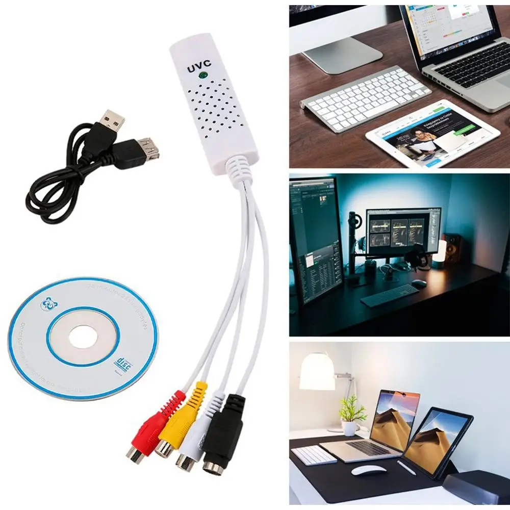 

Новый высококачественный Новый USB 2.0 TV dvd vhs адаптер видеозахвата с простой крышкой карта Аудио AV мм для win7 быстрая распродажа Горячая Новинка 1 комплект