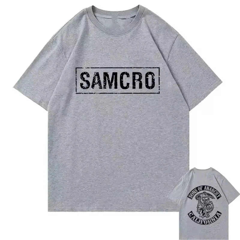 Sons of Anarchy SAMCRO Print T-shirt Men Women Trend Hip Hop Rock Oversized Short Sleeve Tee Summer Cotton T Shirts Clothes Tops
