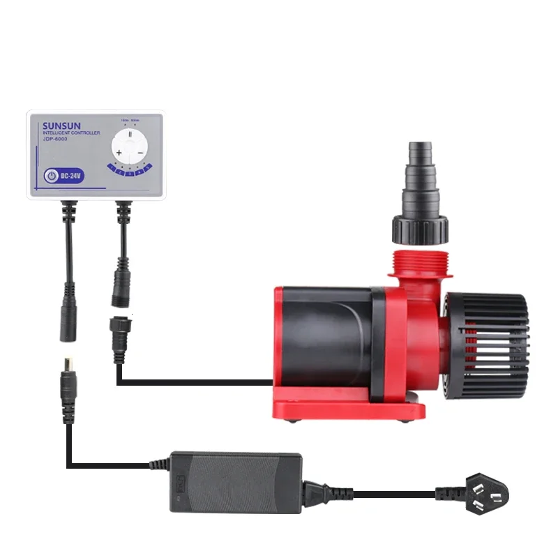 Water Pump Aquarium Water Pump Fish Tank Pump SUNSUN Inverter Circulating Water Pump JDP-3500 6000 10000 18000 Safety DC 24V Adjustable Flow Submersible Pump