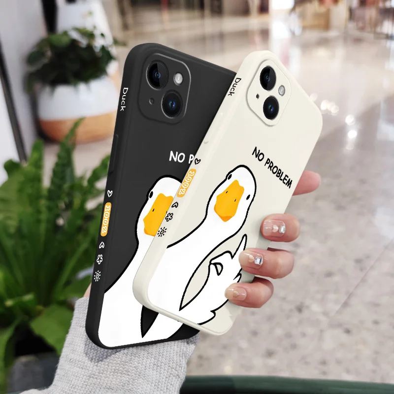 Charming Hello Duck Silicone Phone Case Cover
