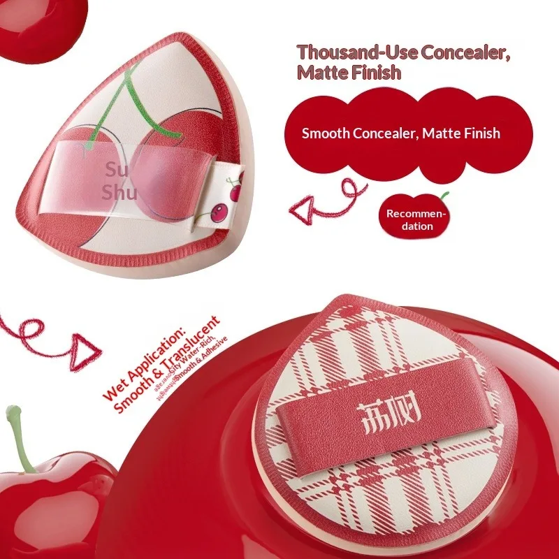LISHU 4Pcs 울트라 소프 파우더 퍼프, 습식 및 건식 이중 용도 메이크업 스펀지 세트, 쿠션 파운데이션용 비파우더 흡수형