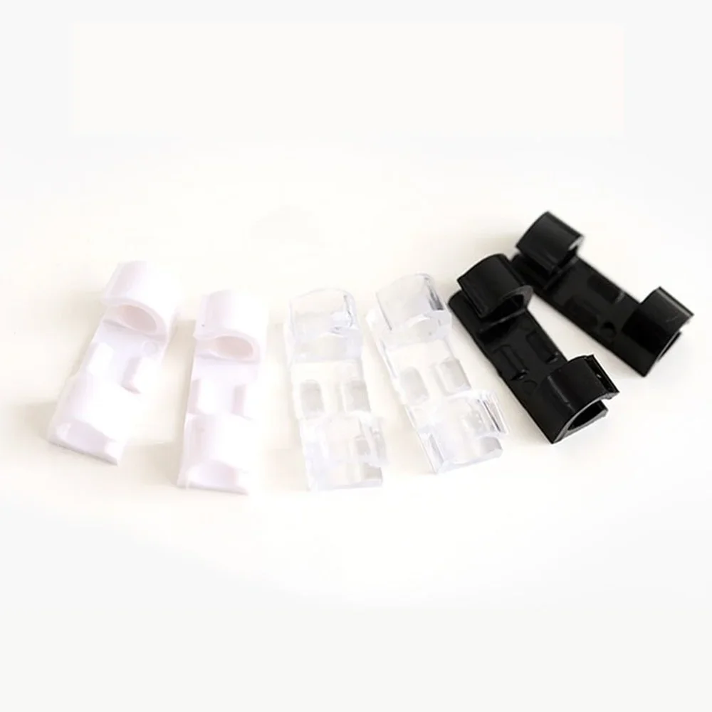 20pcs Usb Organizer Cables Desk Cable Holder Self-adhesive Cable Clip Cord Holder Winder Wire Clips Office Accessories