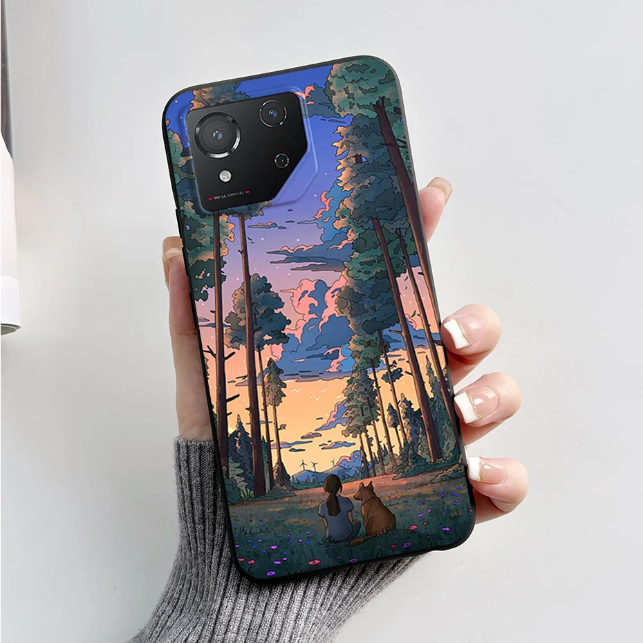 Fashion Marble Shockproof Black Silicone Soft TPU Phone Case
