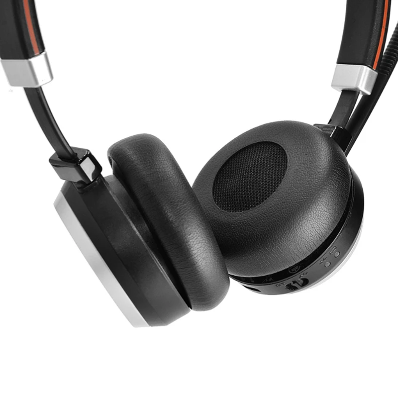Jabra Evolve 20 20Se 30 30II 40 65 65 + 헤드셋용 스폰지 이어 패드 쿠션 커버, 교체용 이어패드, 1 쌍