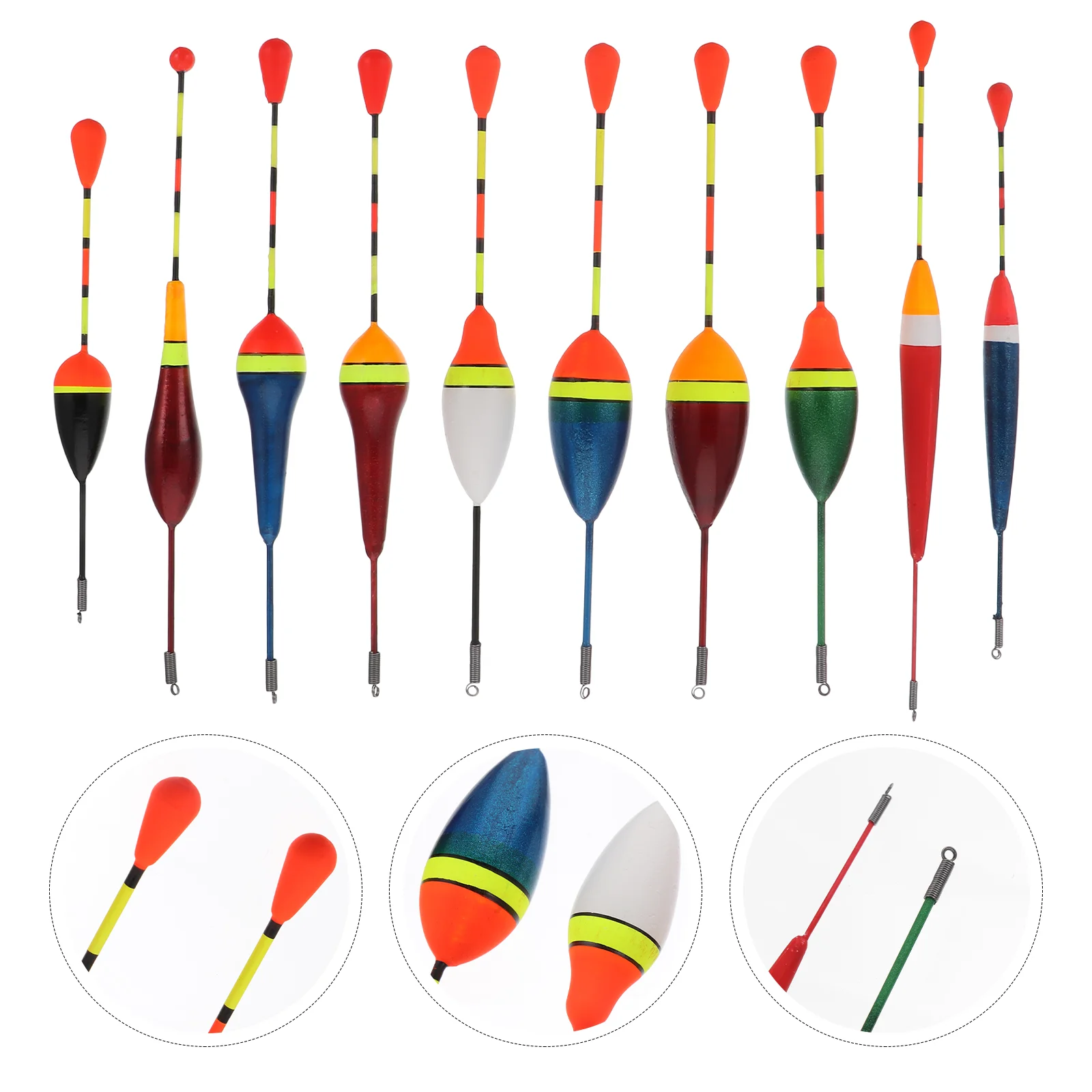 

10pcs Drifting Fishing Bobbers Fishing Floats Fish Drifts Buoyancy