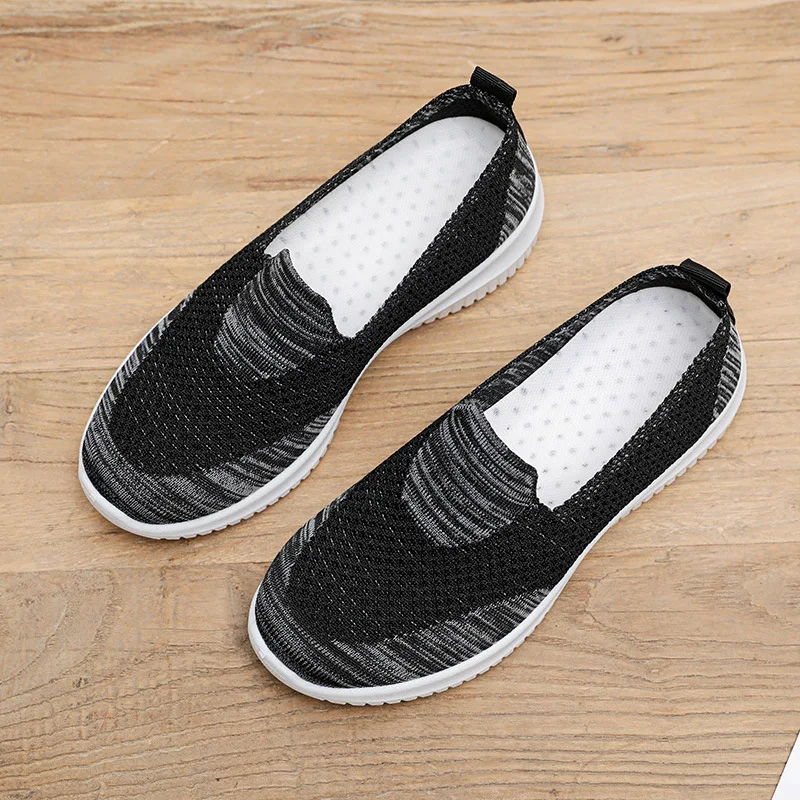 2023 Spring/Summer New Fashion Breathable Flat Bottom Casual Single Shoe Mesh Versatile Comfortable Casual Work Driving