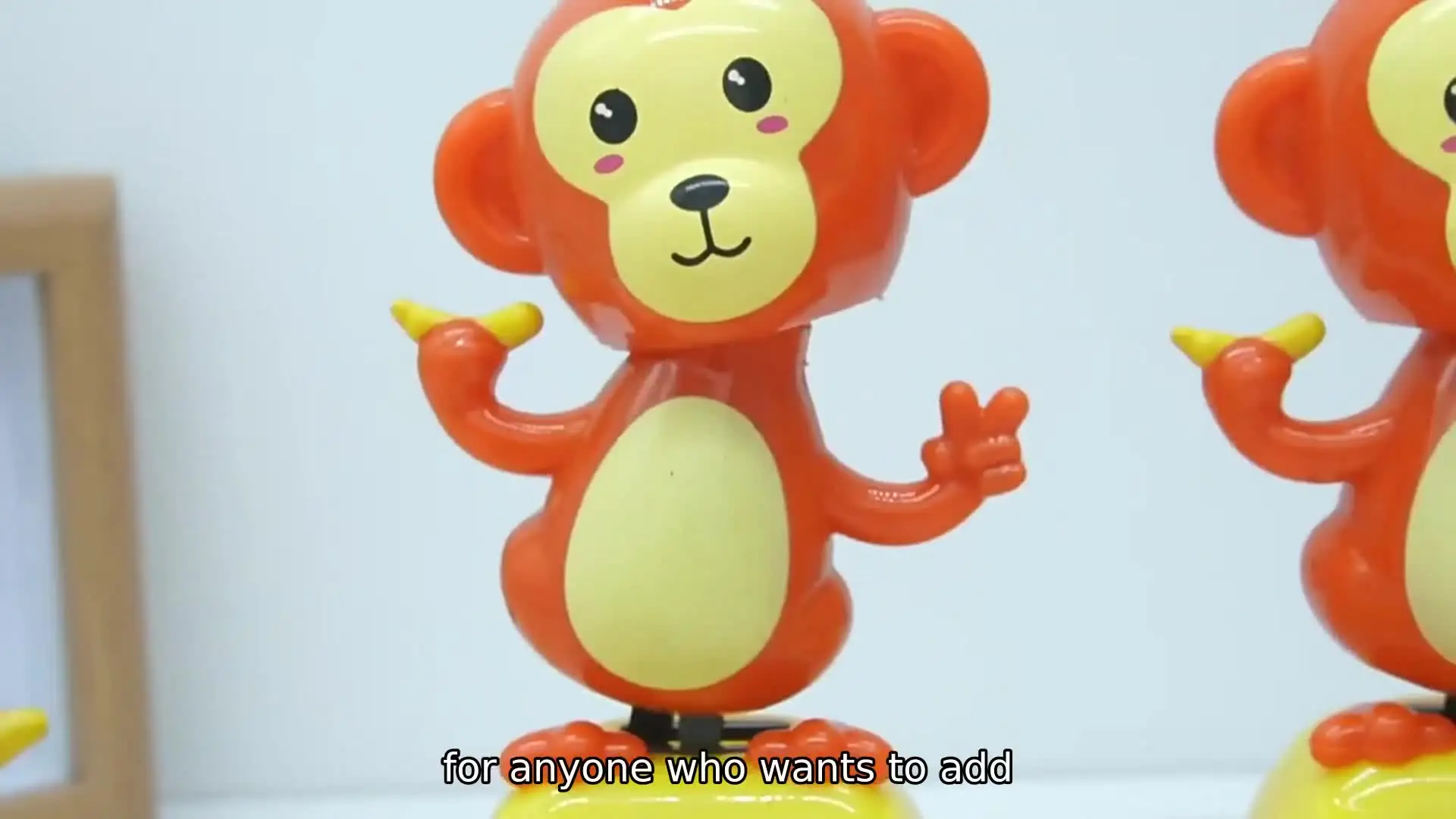 thumbnail image 2 of Bobblehead Dashboard Decor Solar Dancing Monkey Toy - For Car & Office Desk Solar Powered Desk Toy 2 of 12