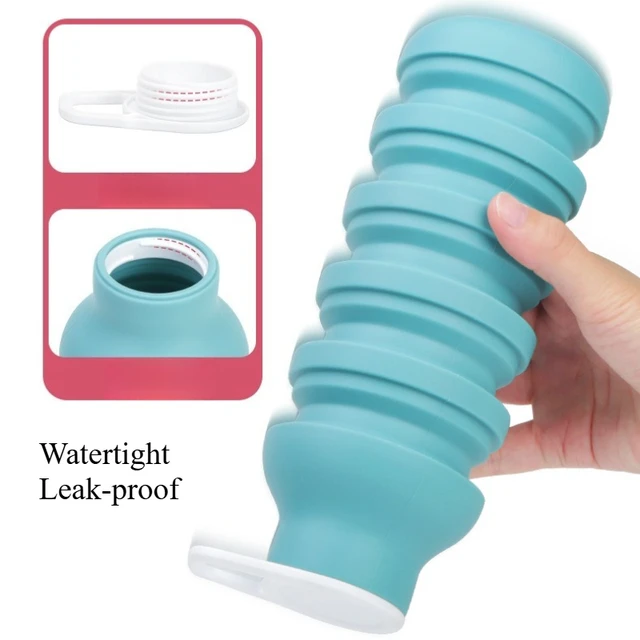 Silicone Collapsible Outdoor Travel Sports Water Bottle 5