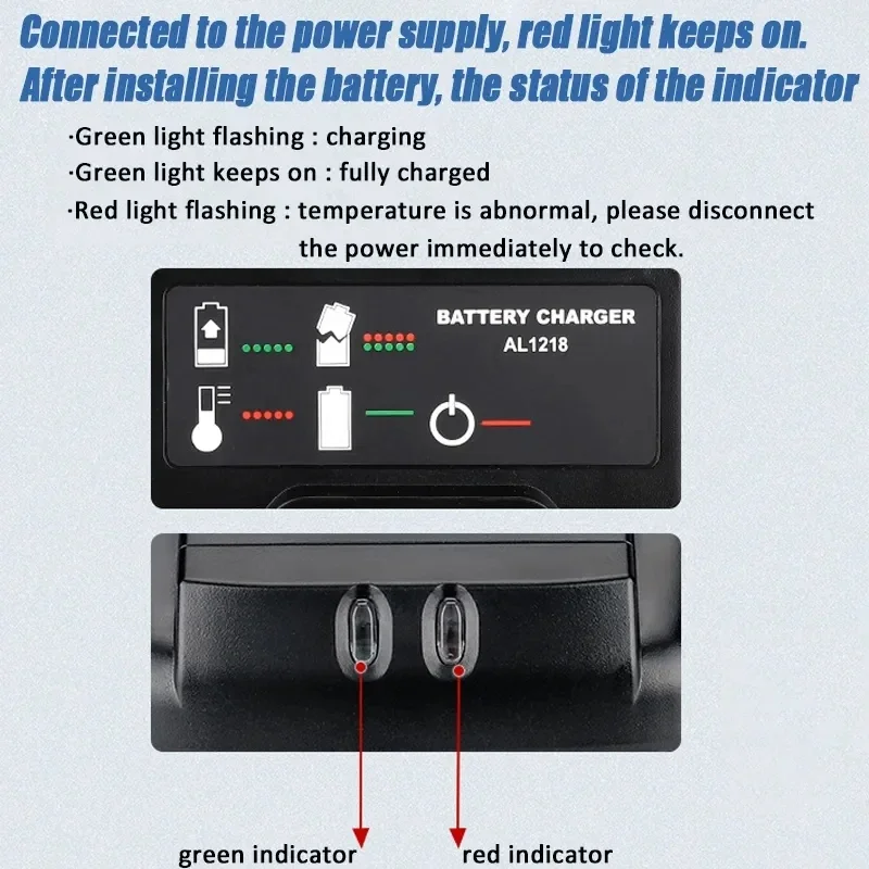 Fast Battery Charger for AEG 14.4-18V Power Tool Lithium Battery L1815G L1820R L
