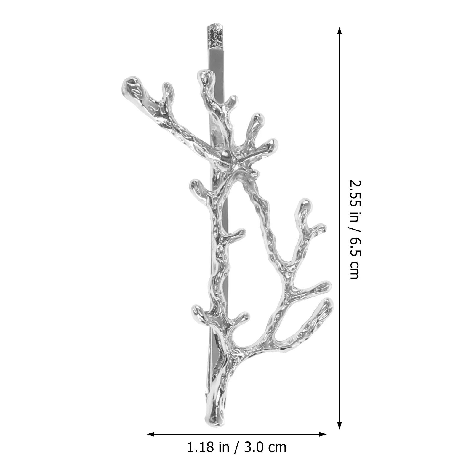 2Pcs 앤틀러 헤어핀 브랜치 헤어 클립 빈티지 스타일 헤어 액세서리 여성용 우아한 장식 소녀용 앤틀러 헤어핀