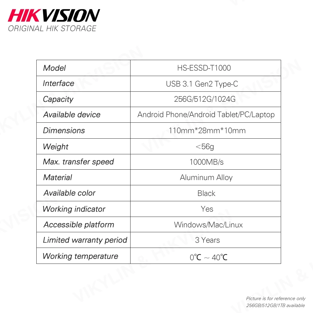 Hikvision-޴ SSD 512GB  SSD 1 ׶Ʈ ũ ̺, 256GB SSD USB3.1 cŸ Gen2 ָ Ʈ ũ ȭ pc