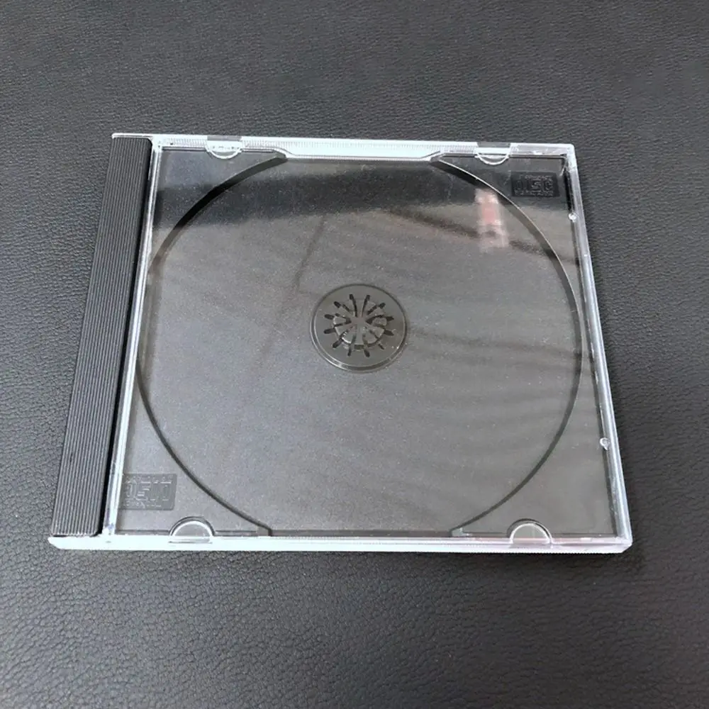 가정용 반투명 CD 보호 케이스 긁힘 방지 표준 디스크 CD 상자 먼지 보호 투명 단일 디스크 보관 DVD 케이스