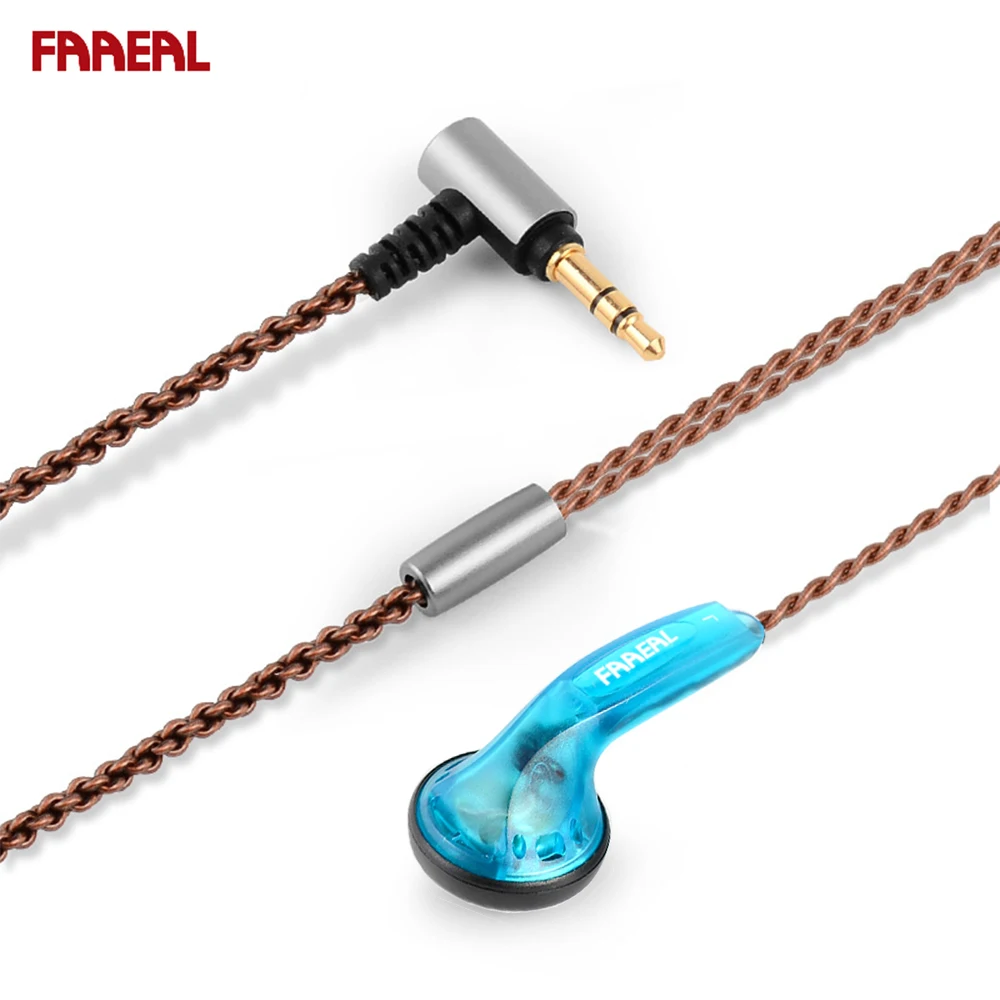 FAAEAL Earphones Iris 2.0 In Ear Earbuds 3.5mm Durable Wired Ear Buds Good Bass Music Headphones Running Sports Gaming Headsets 4