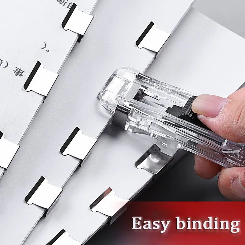 Stapler With Press Clip For Disassembling Stapler Clamp Tape Distributor Paper Clip Office Supplies Set Desk