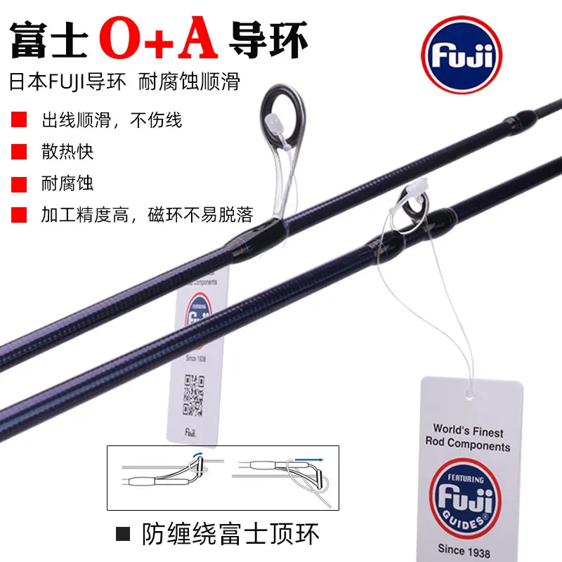 Seekbass Qianshan Cui Bait Finesse System UL Spinning Casting Fishing Rod  Carbon Fiber 2 Pieces 1.53m 1-7g for Trout Fishing