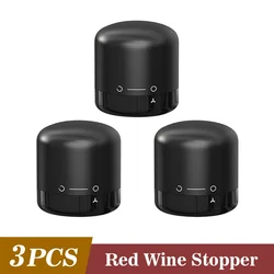 Leak - Proof Champagne Stopper and Wine Bottle Sealer (3PCS Red Wine)