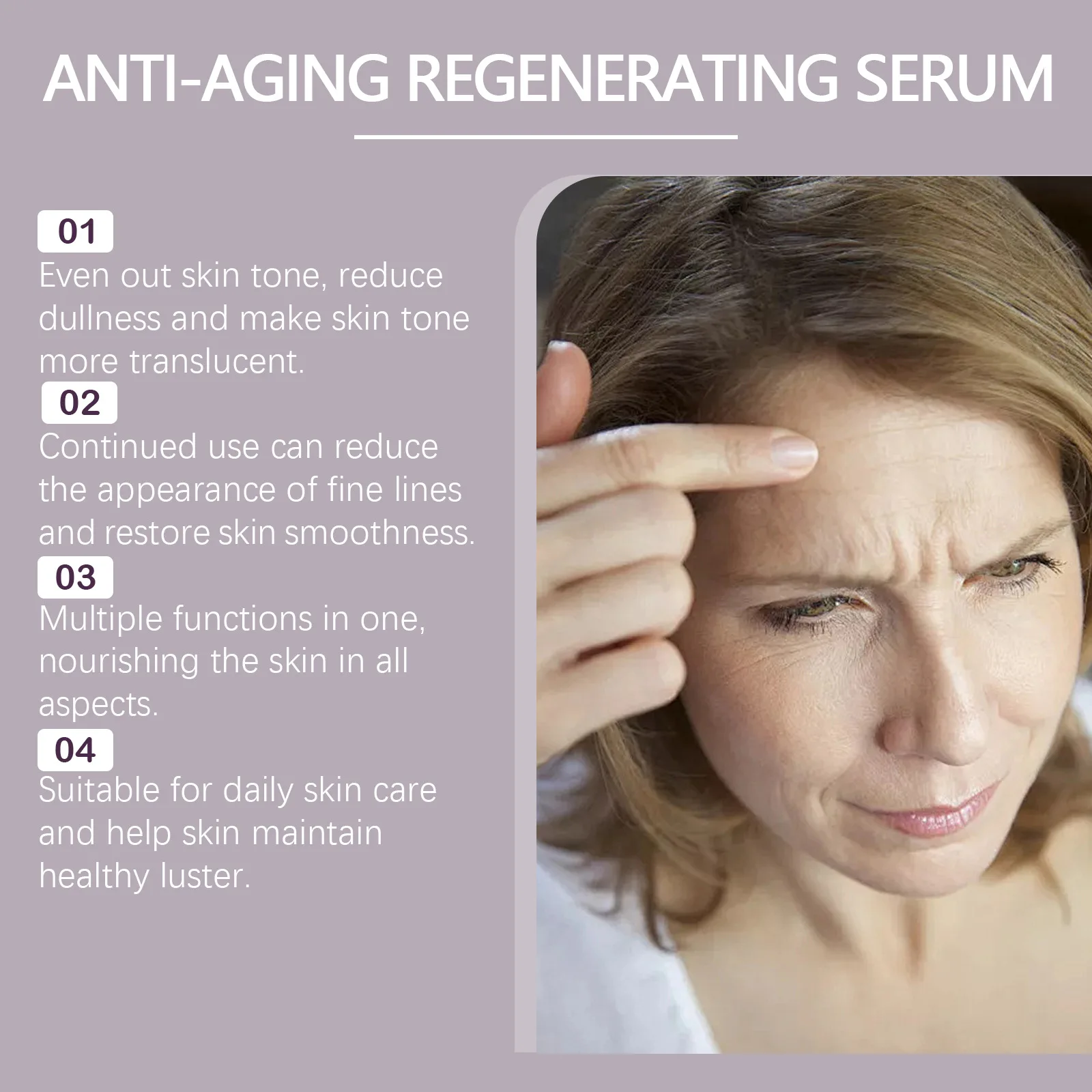 EELHOE Firming Face Serum Improve Elastic for Face Anti Aging Lines and Wrinkles Remover Moisturizing Facial Smooth Skin Serum 6