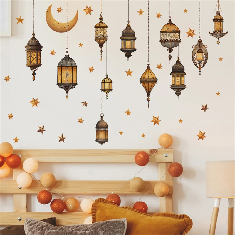 Ramadan Gebrandschilderd Glas Decoratie Sets