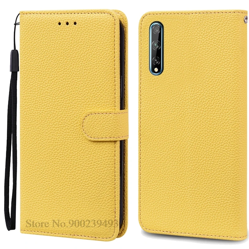 Luxurious Soft TPU Leather Flip Wallet Phone Case with Strap and Card Slots