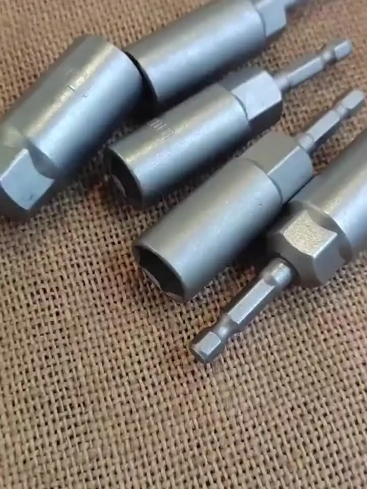 5Pc 6-13Mm Socket Magnetic Nut Screwdriver 1/4\" Hex Shank Electric Drill Bit 5pcs 10mm