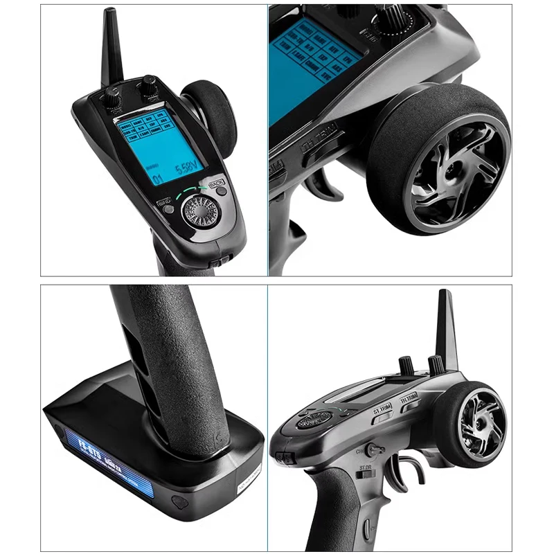 Radiocommande GT5 AFHDS 2A 2.4GHz + Récepteur BS6 6 Canaux pour Voiture Bateau RC
