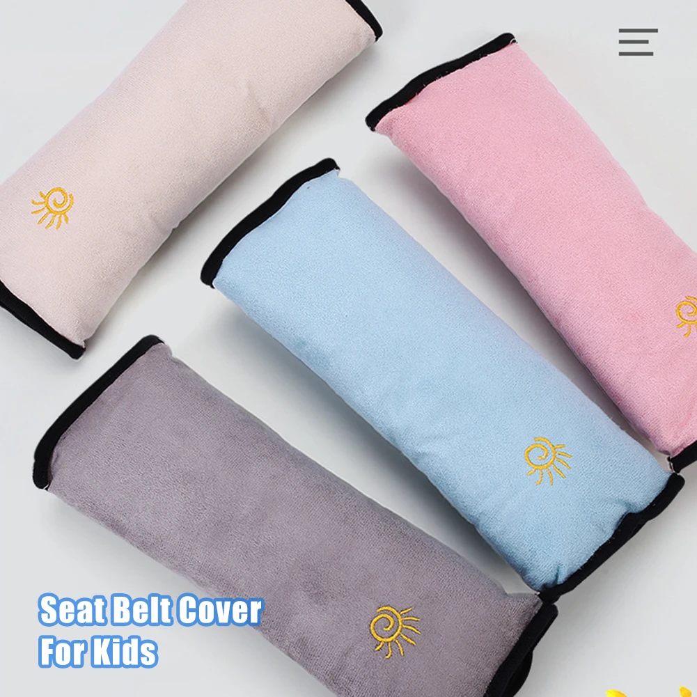 

Universal Car Seat Belt Cover Shoulder Cushion For Kids Adults Travel Pillow Safety Belt Cover Neck Protection Pad Accessories