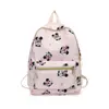 Disney Cute Mickey and Minnie Children's Backpack Girls Cartoon Print Large Capacity Book Storage Kindergarten Baby School Bag 6
