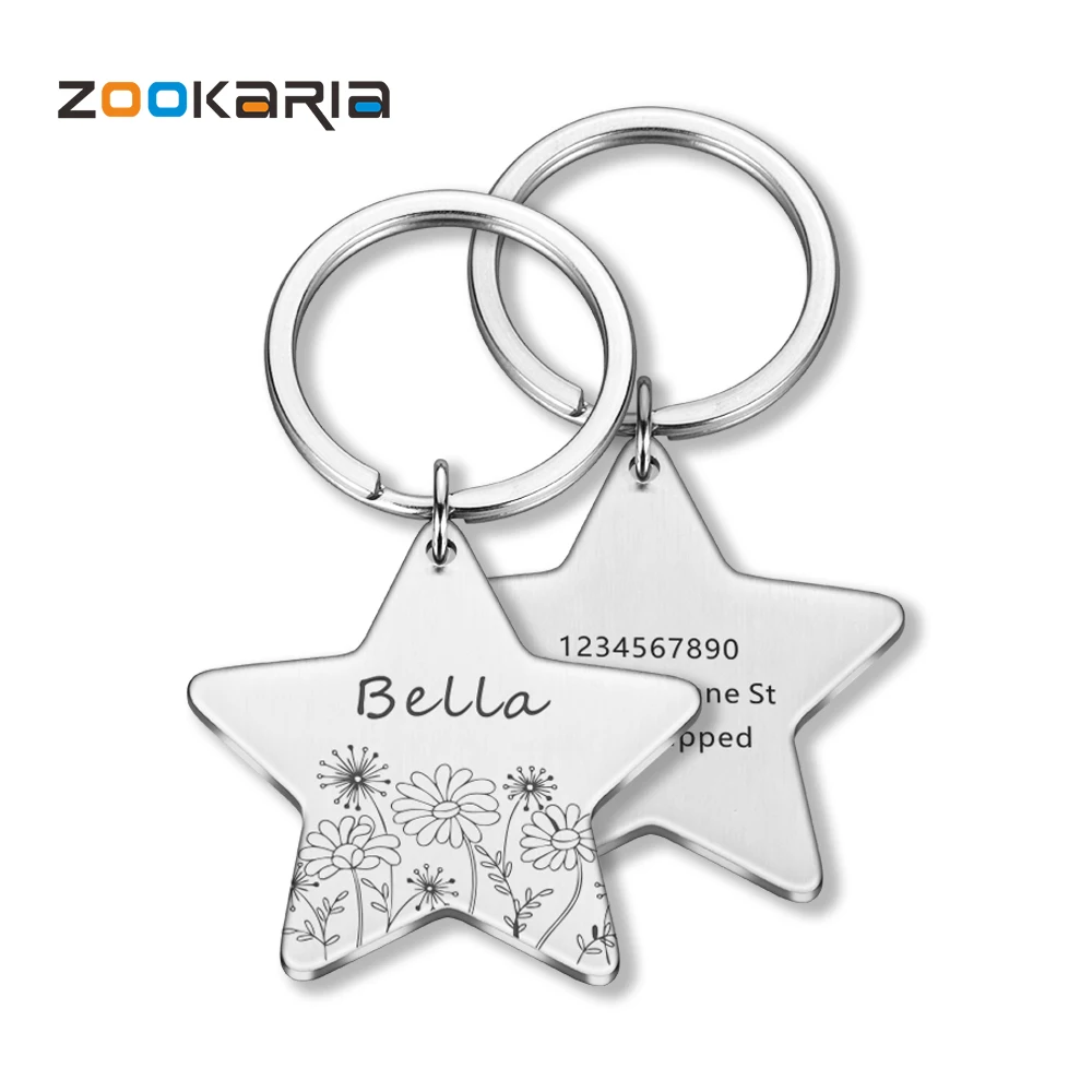 Leather Dog Collar With Name And Number Leather Dog Collar With Name And Number