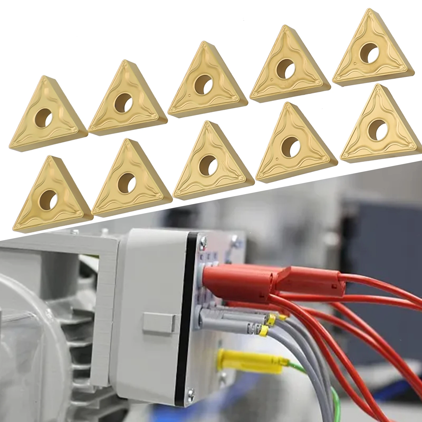 Прочный для обработки токарного станка с ЧПУ Поворотные твердосплавные вкладыши 10 шт резка высококачественной стали